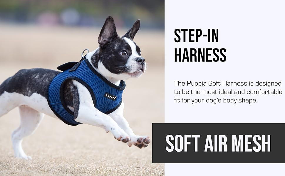 Puppia Soft Sport Harness B Grå / Grey