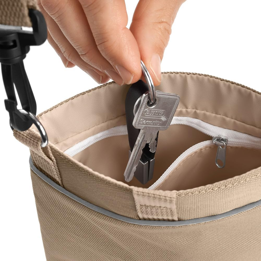 Snackbag with shoulder strap Alva Polyester beige