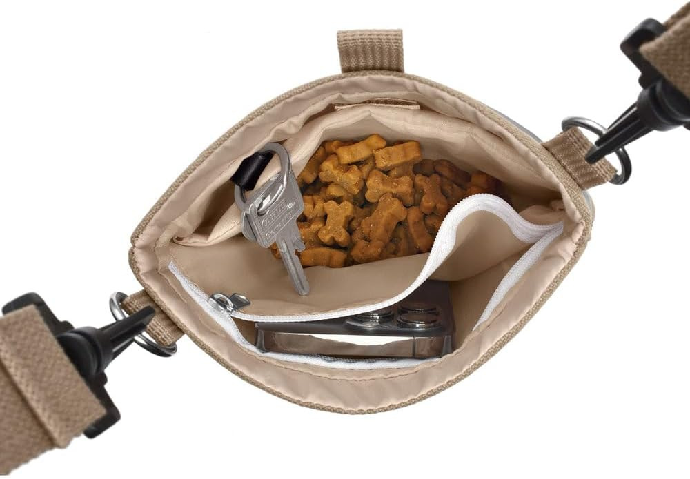 Snackbag with shoulder strap Alva Polyester beige