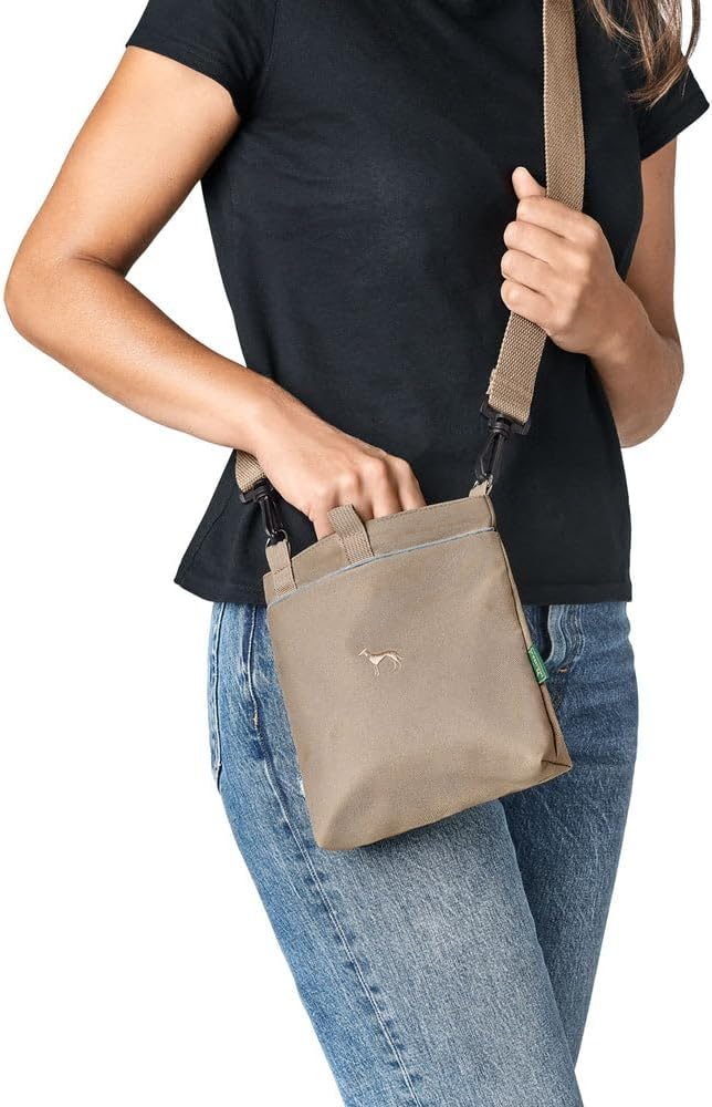 Snackbag with shoulder strap Alva Polyester beige