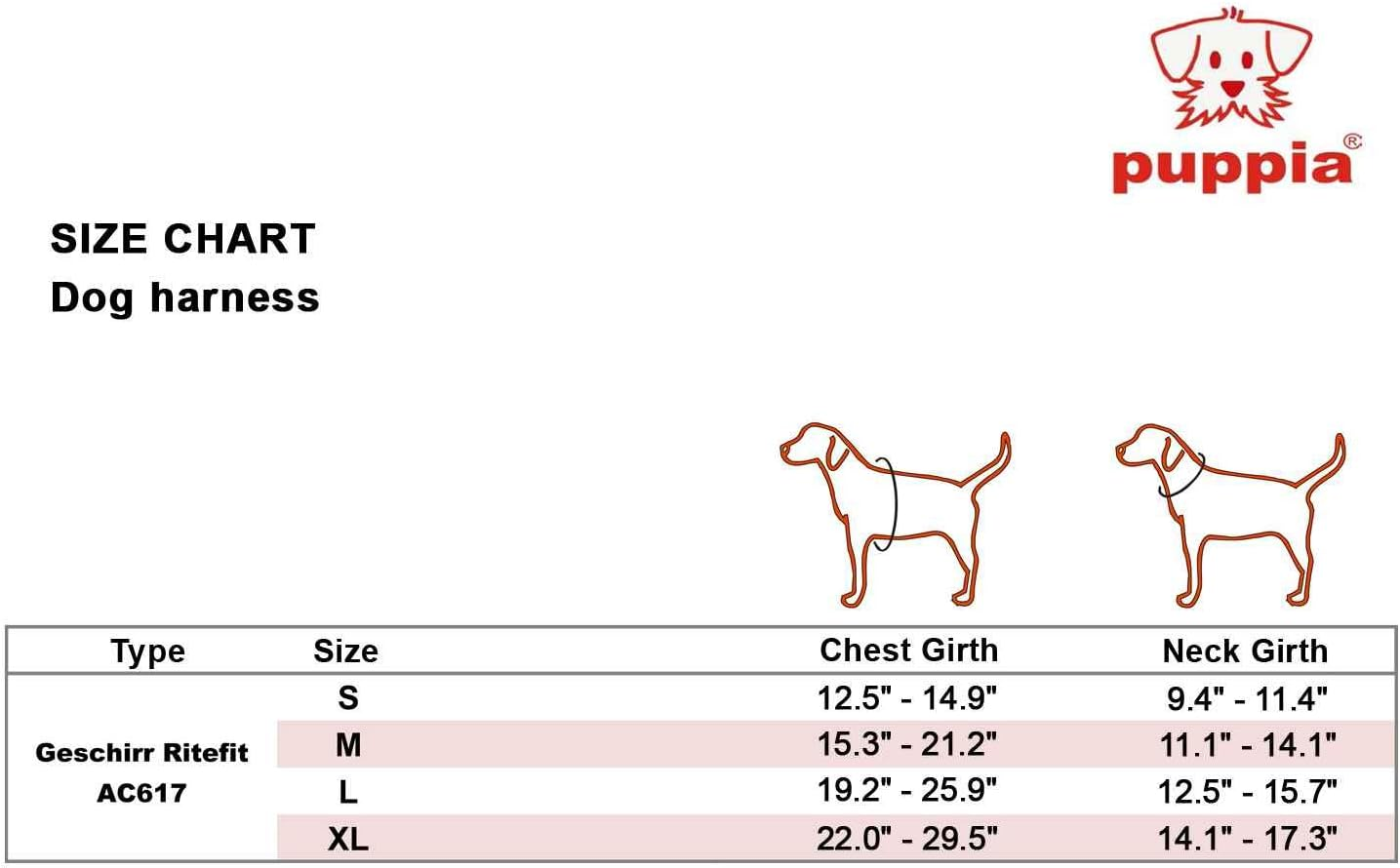 Puppia Ritefit Air Mesh Harness Lys blå / Sky Blue med justering i både nakke og bryst