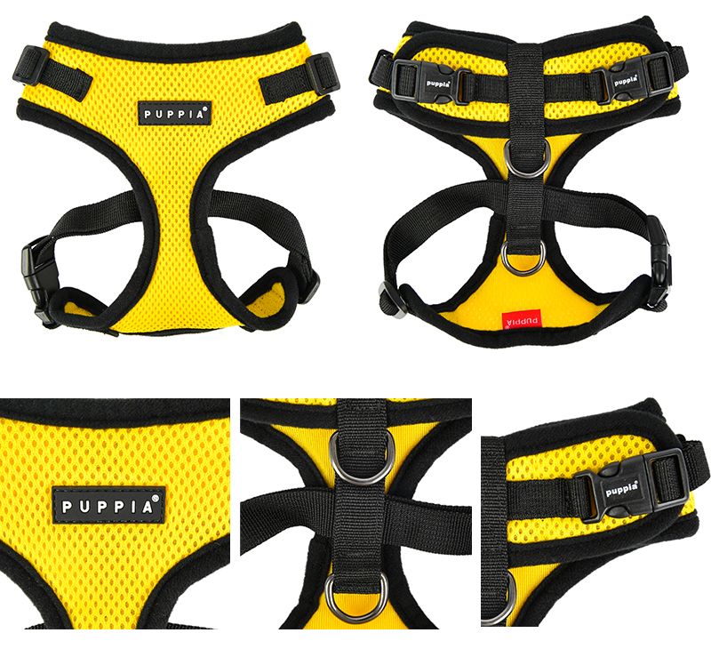 Puppia Ritefit Air Mesh Harness Lys blå / Sky Blue med justering i både nakke og bryst