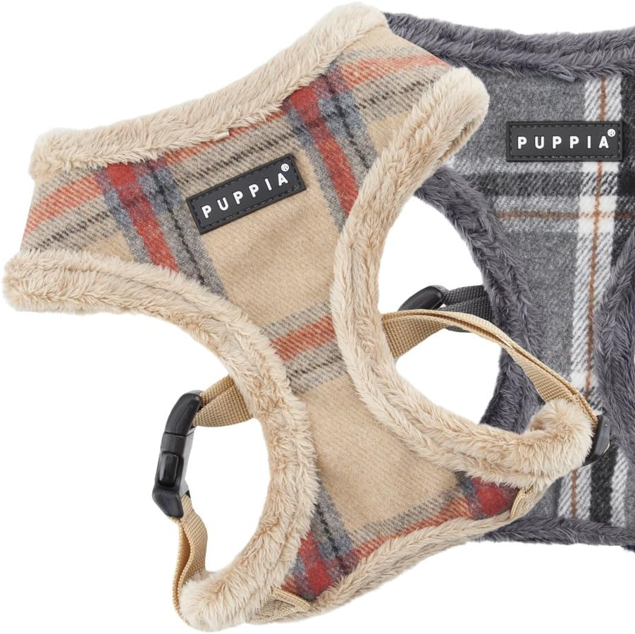 TEST Puppia Kemp Harness A Beige/Navy/Grey XL