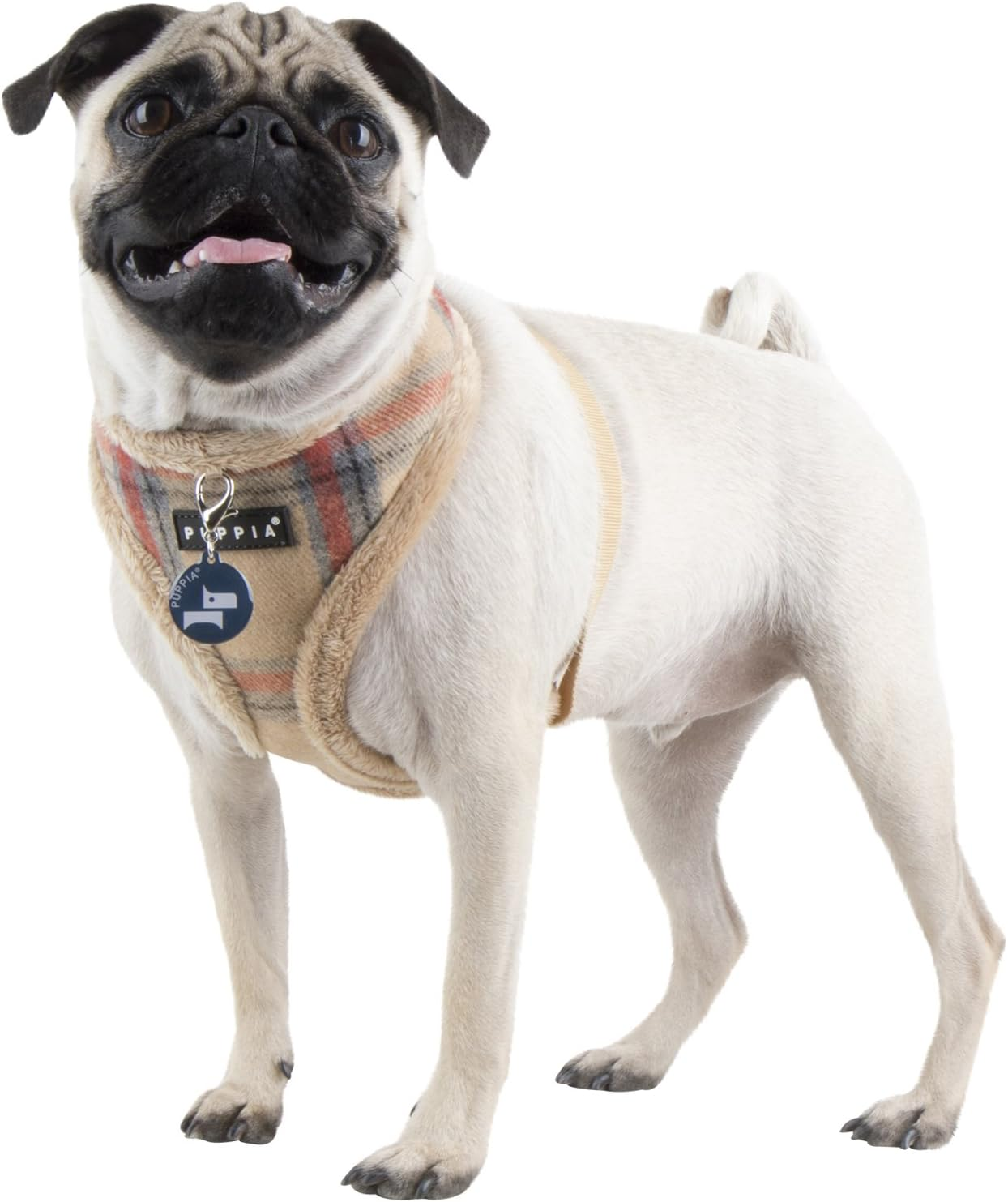 TEST Puppia Kemp Harness A Beige/Navy/Grey XL
