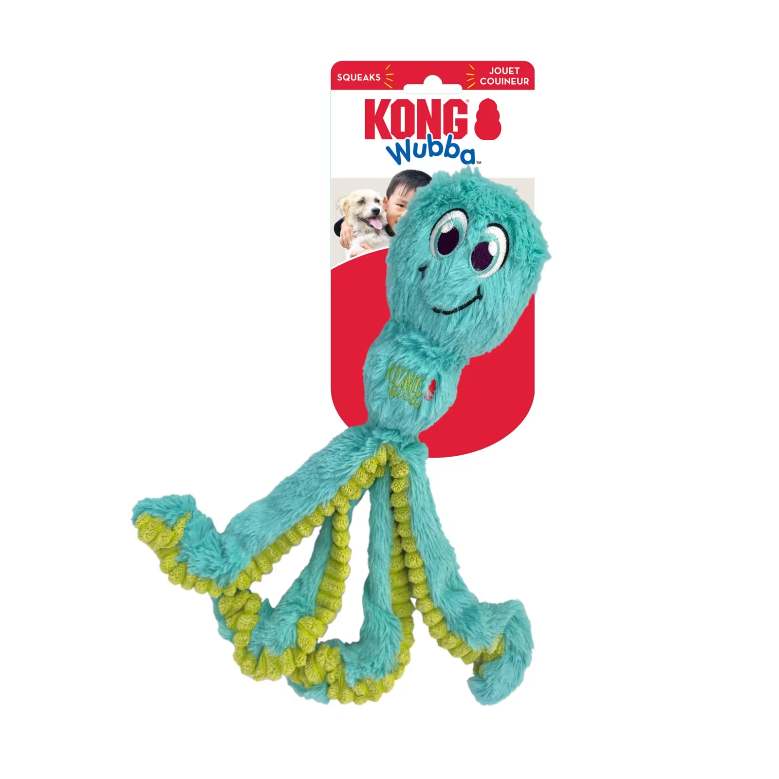 KONG Wubba Octopus S/M assorterte farger