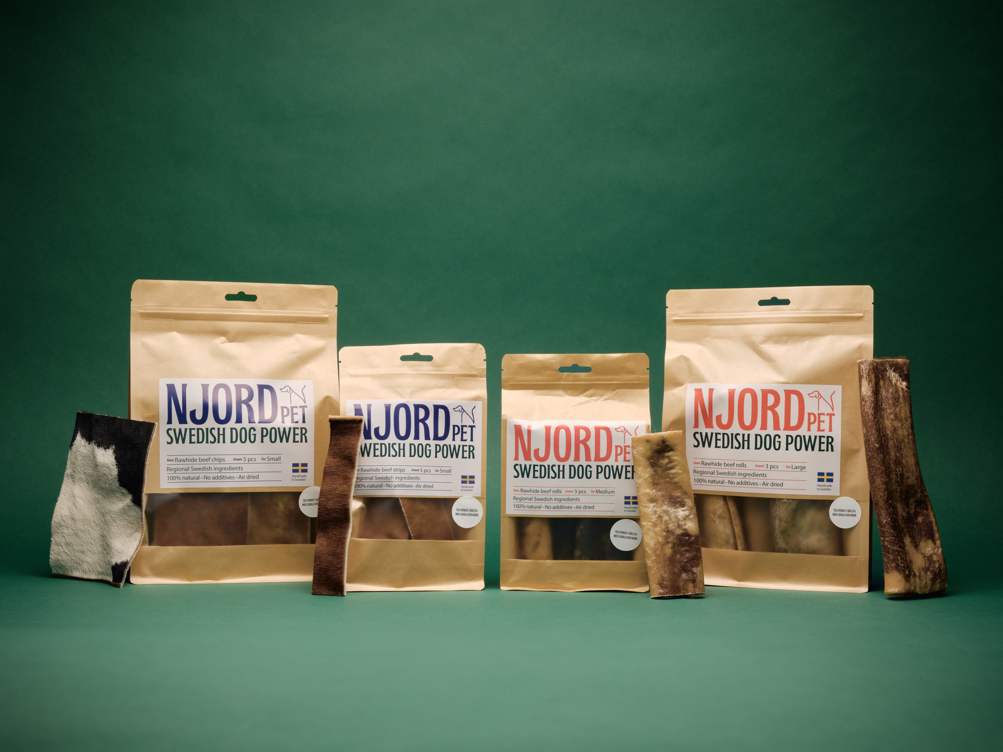 Njord Nötrulle 3pk Large 20 cm