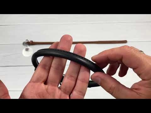 Collar Rundsydd Halsbånd "Waudog Soft" enkel Sort