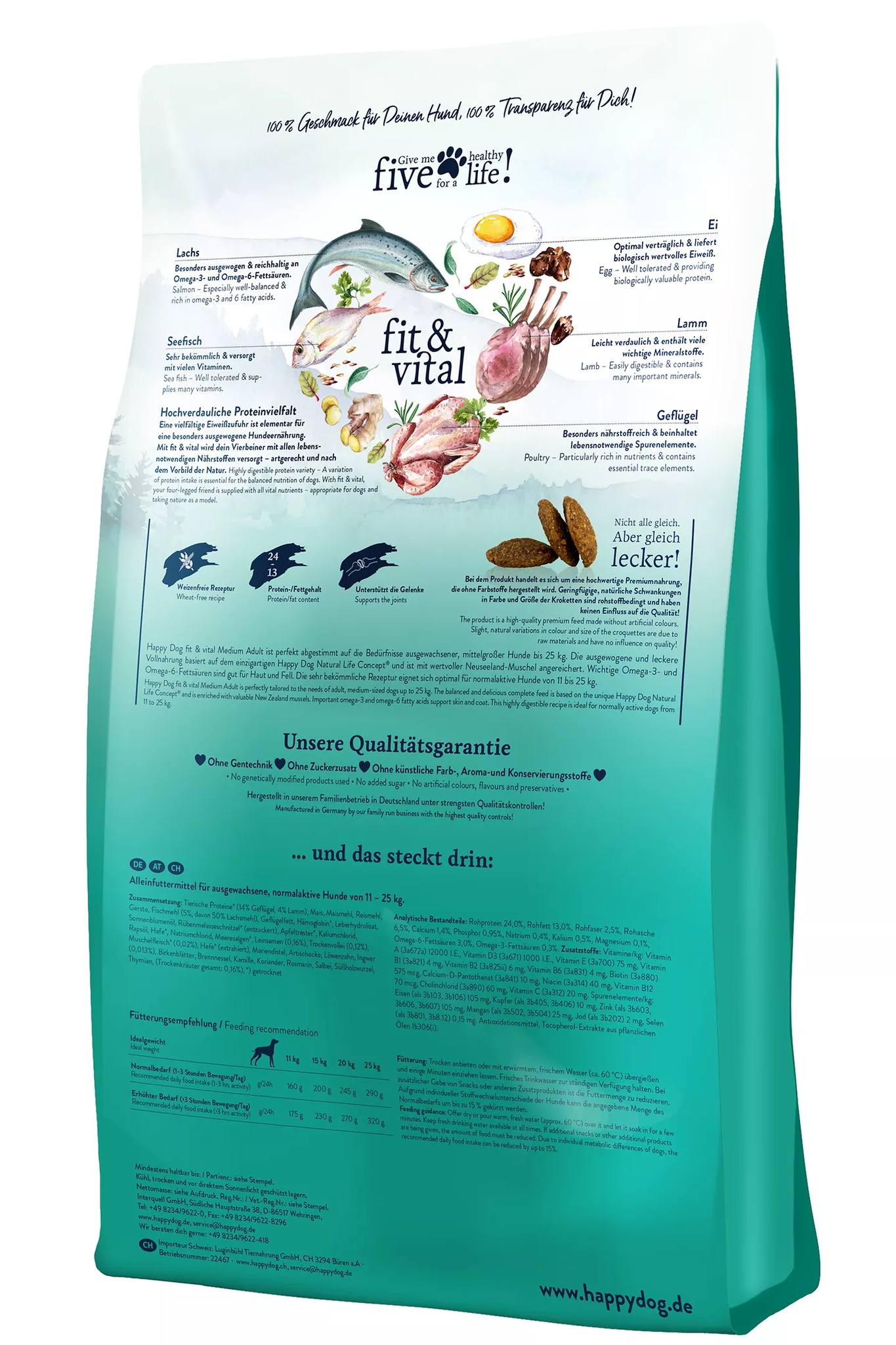 Happy Dog Supreme Fit & Vital Medium Adult 12Kg