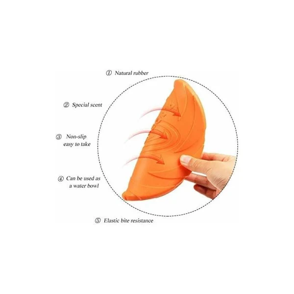 Trixie Flyvende Tallerken Naturgummi L Ø22cm Flyter Assorterte farger