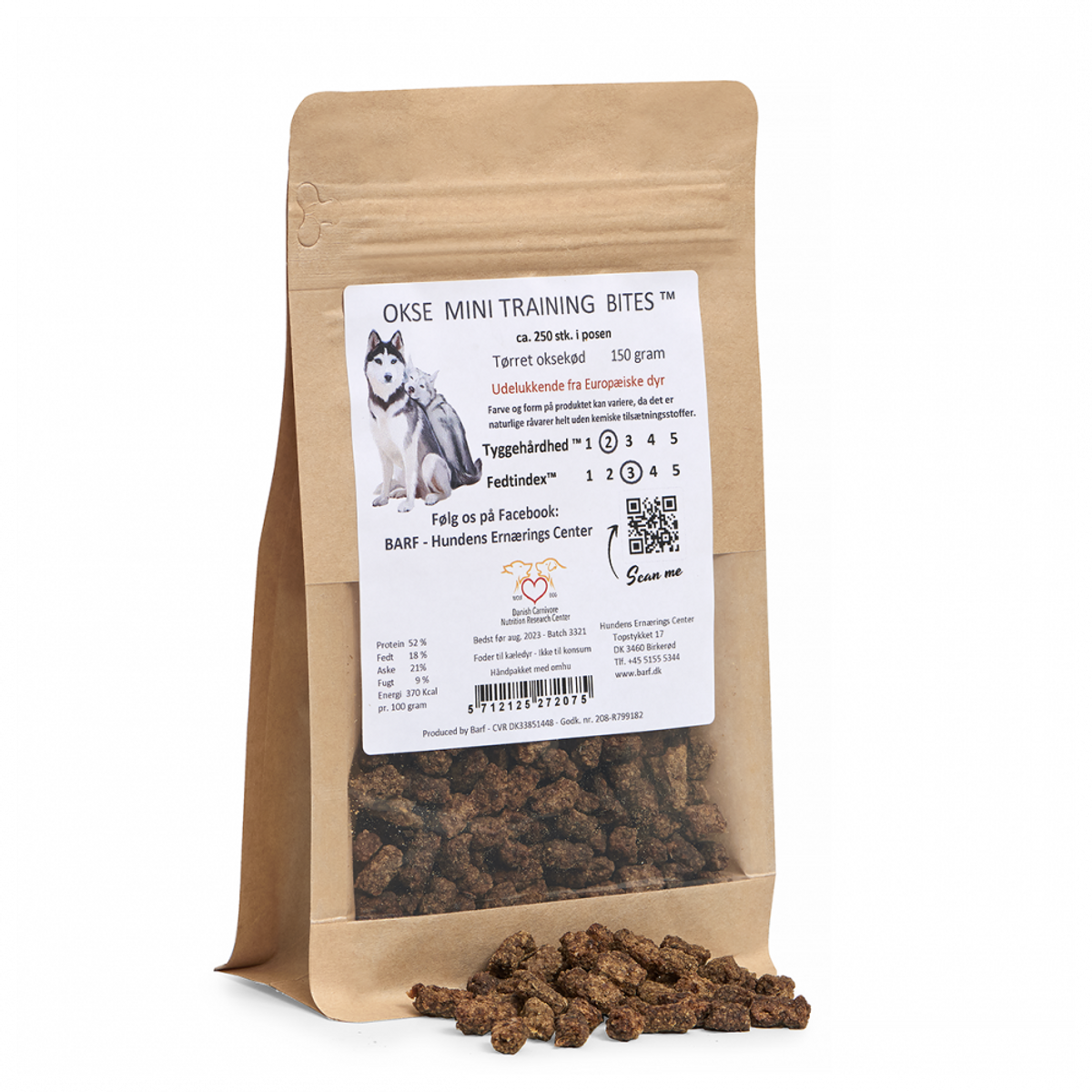 Barf okse mini training bites 150 gram