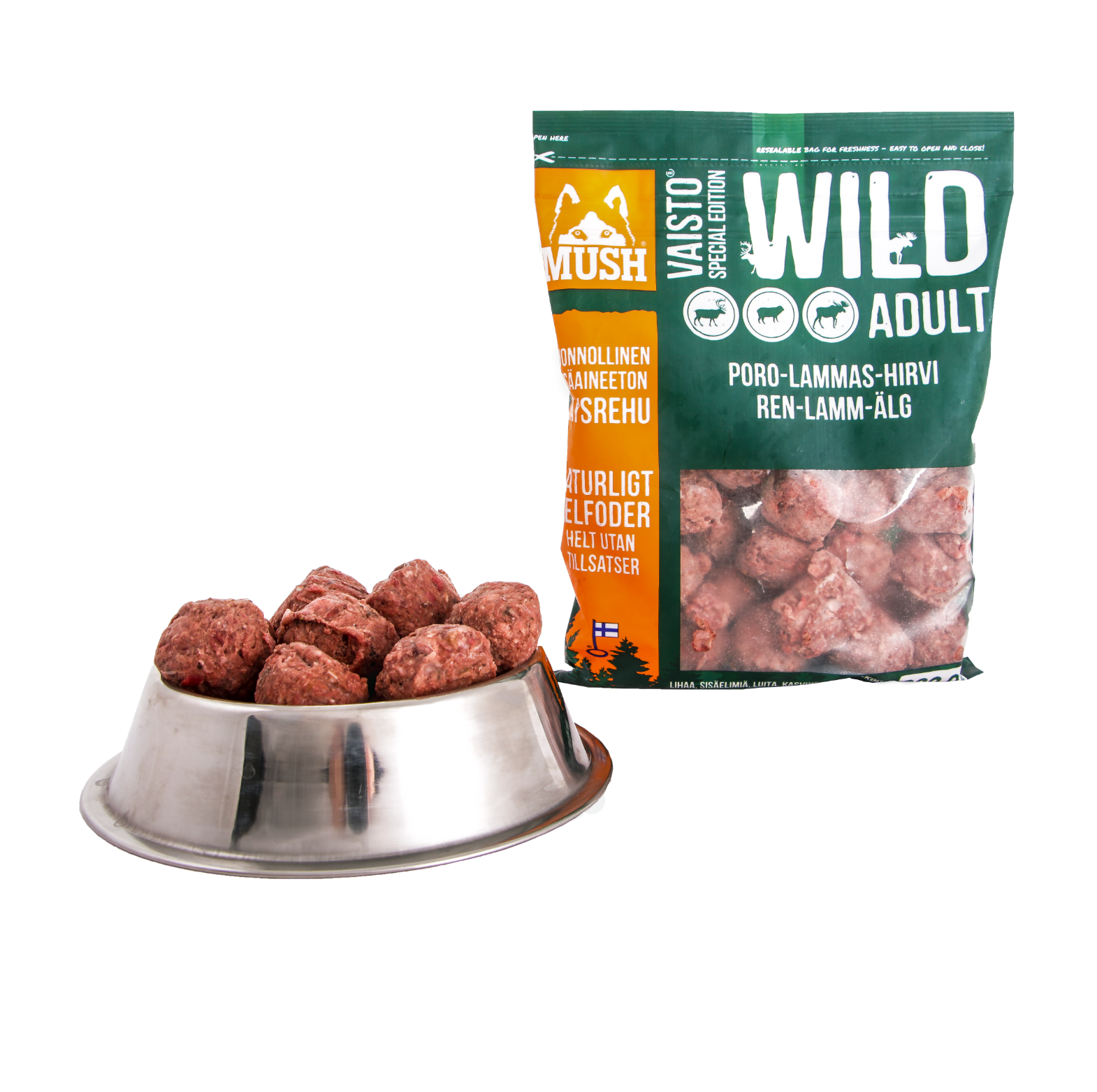 MUSH Vaisto® Wild Reinsdyr-Lam-Elg