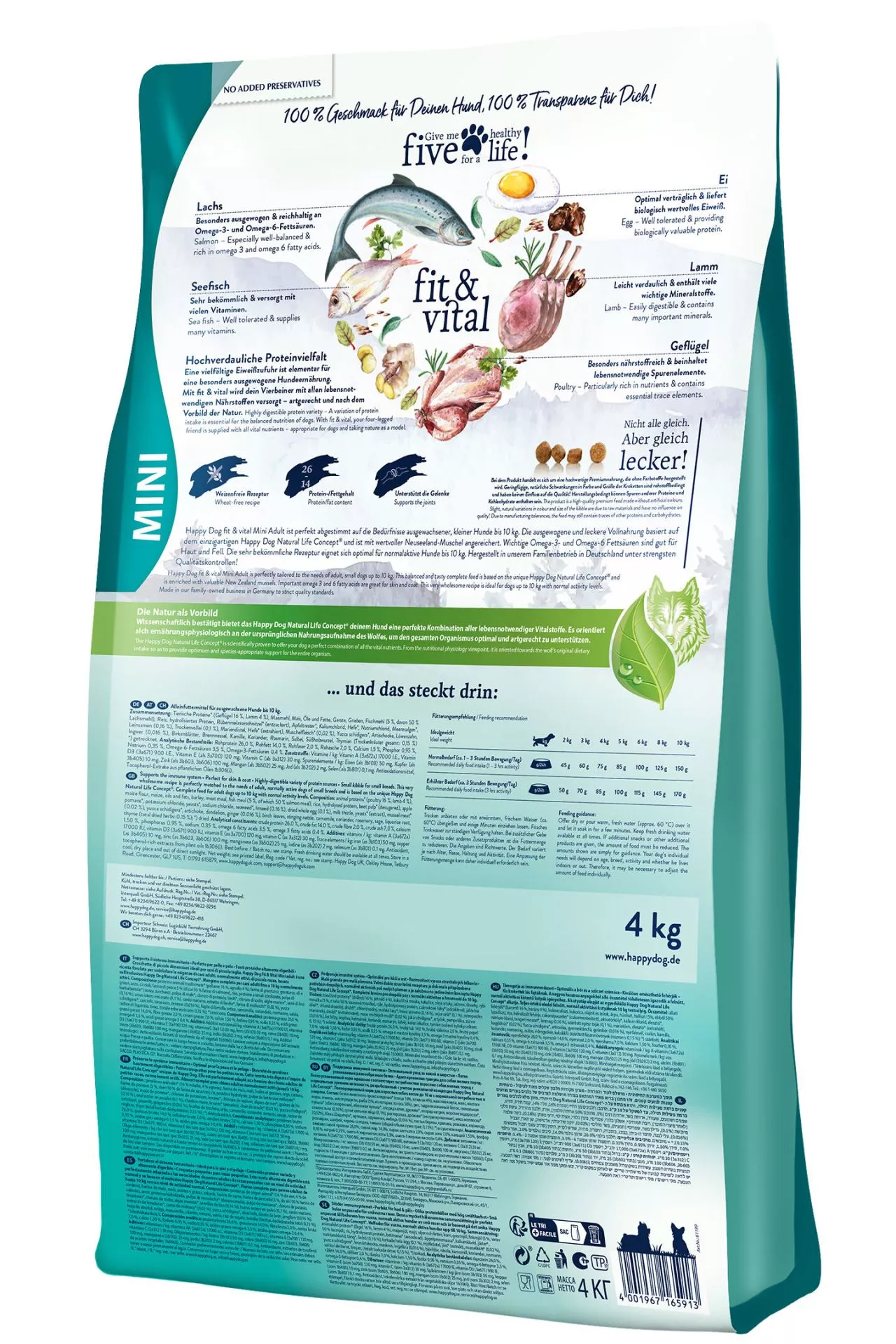 Happy Dog Fit & Vital Mini Adult 4Kg