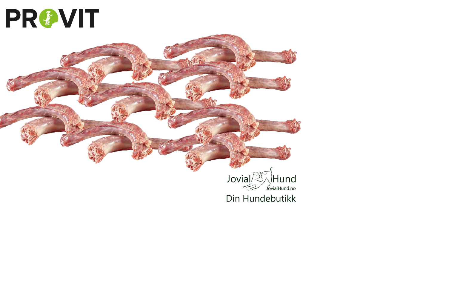 Provit Kalkunhals 10 kg Fryst - Ikke singel fryst!