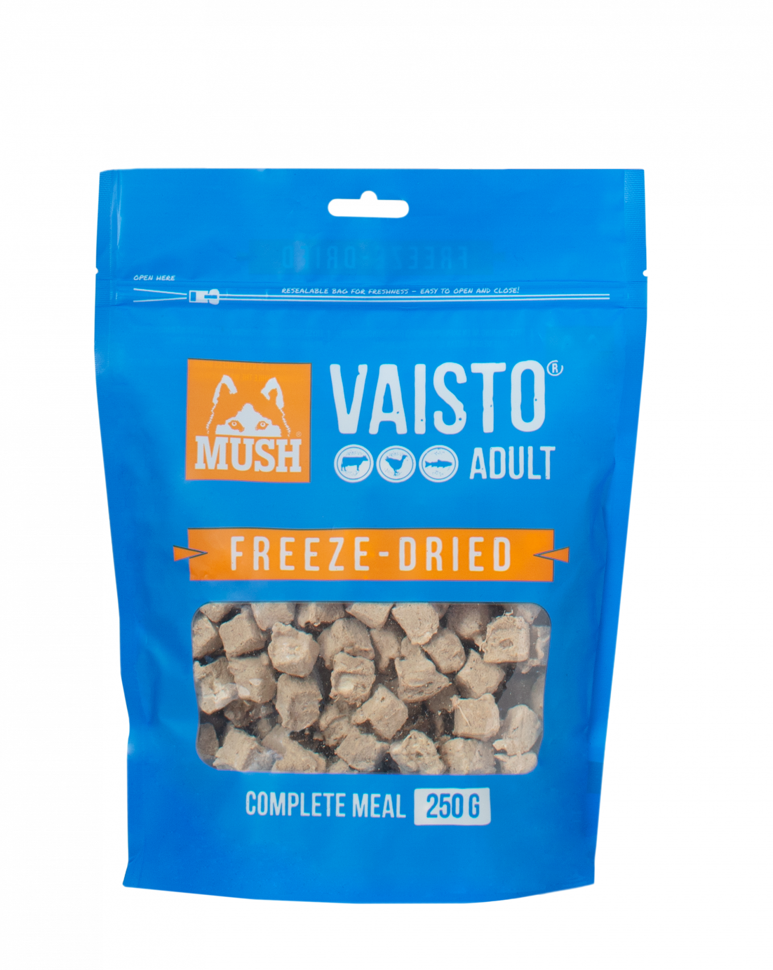 MUSH Vaisto Blå Okse-Kalkun-Laks Frysetørket