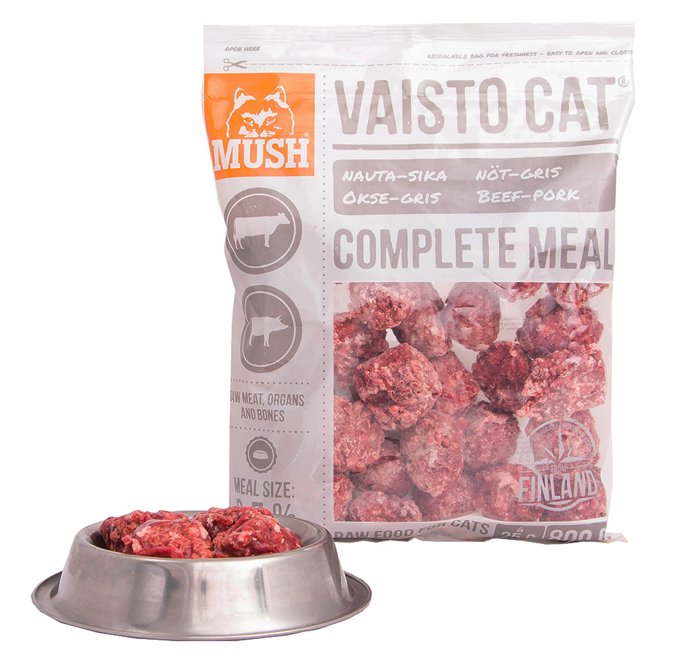 MUSH Vaisto® Cat Hvit - storfe- gris