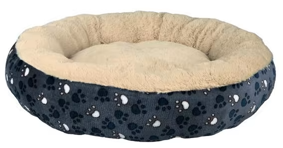 Hundeseng Tammy Ø50cm Blå/Beige Plysj