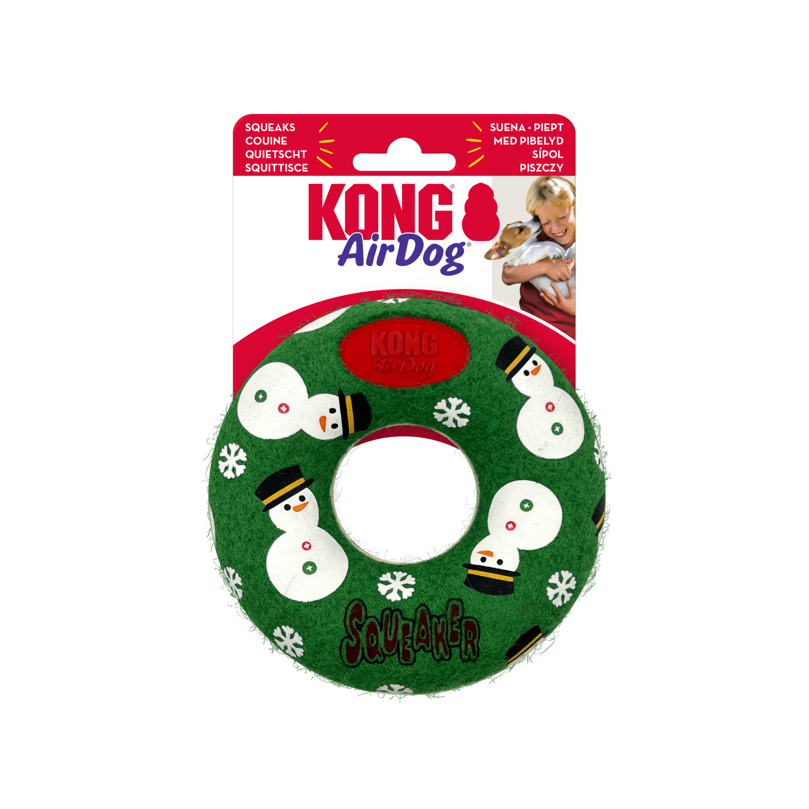 KONG Holiday AirDog Squeaker donut M