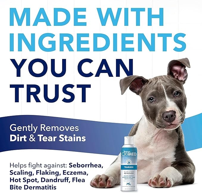Tropiclean Tear Stain Remover Tearless OxyMed 236ml