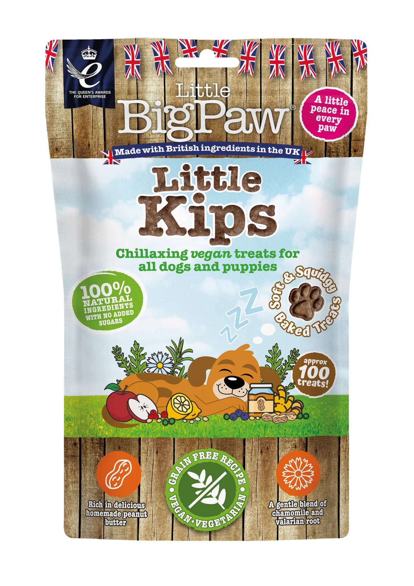 LBP Treat Little Kips Chillaxing Vegan 90g Peanut Butter