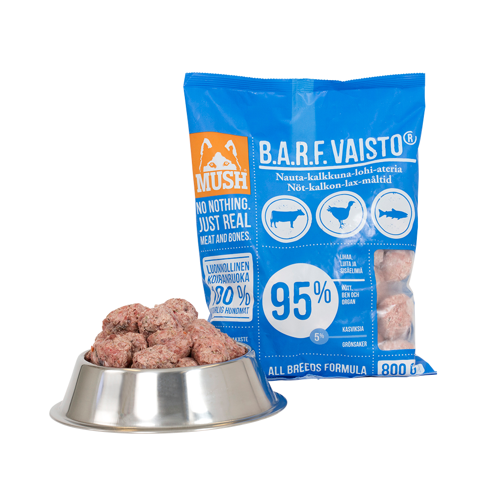 MUSH Vaisto® Okse-Kalkun-Laks (Blå)