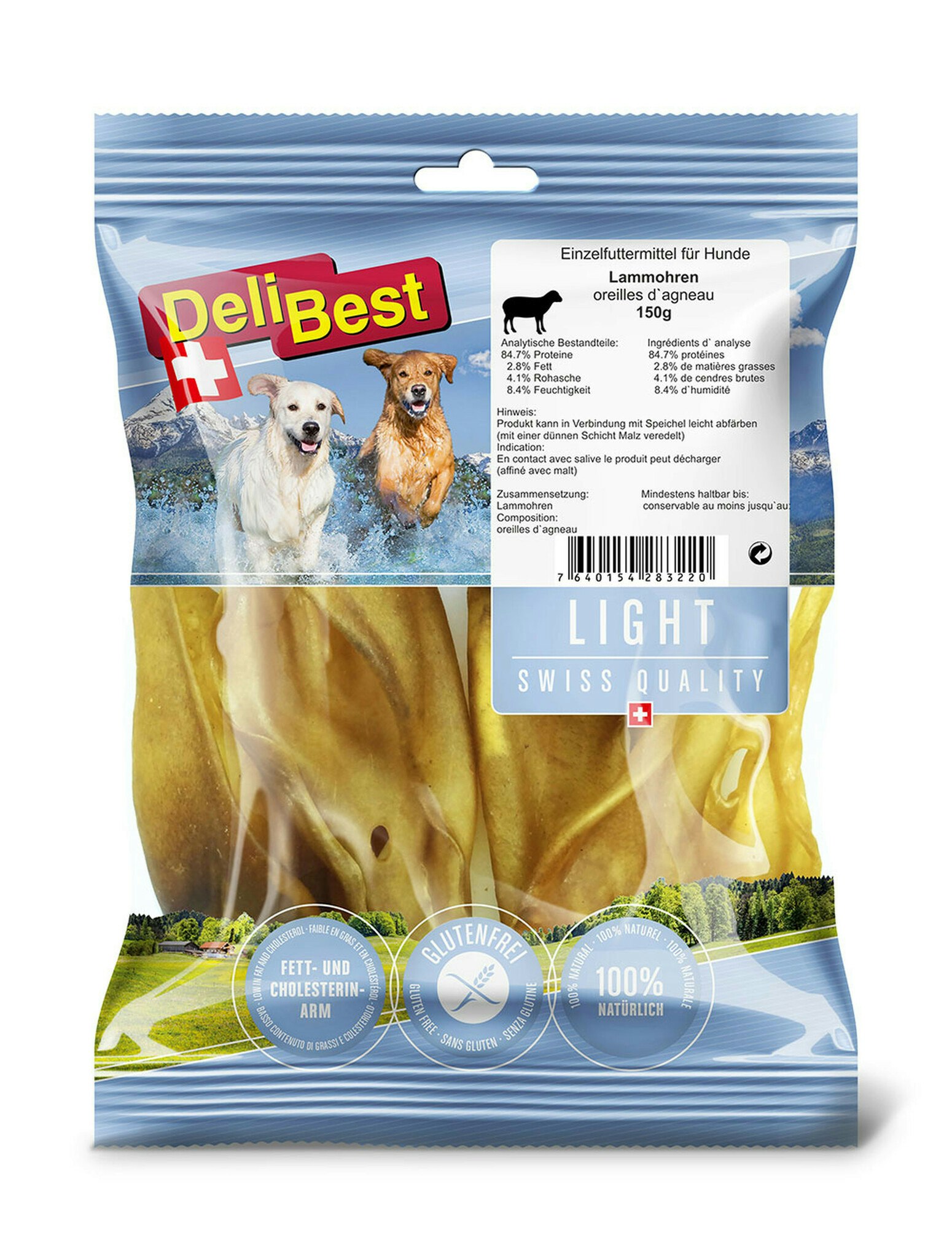 DeliBest Light Lammeører 150g
