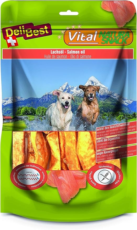 DeliBest Vital Nature Snack 200g med Lakseolje - OMEGA 3