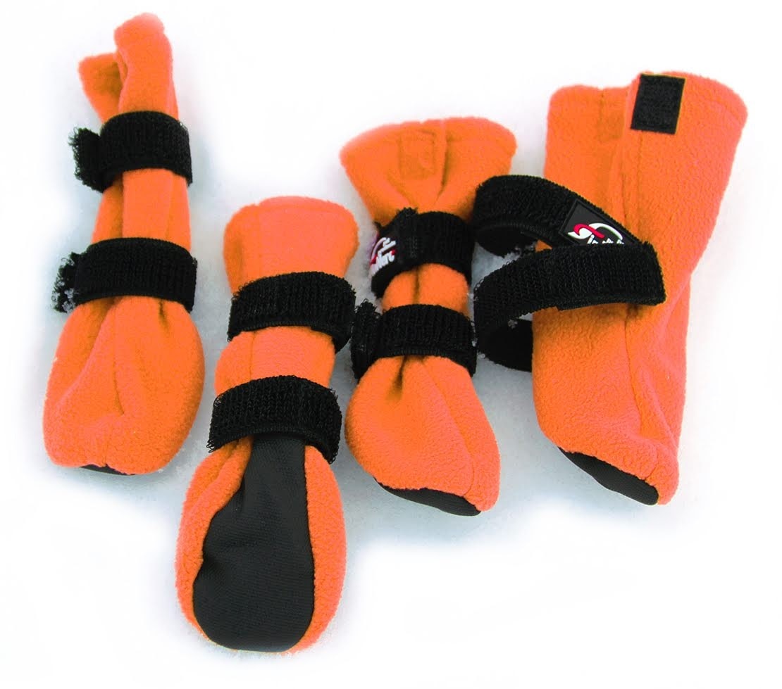 Finnero Halla Fleecesokk 4pk Orange Potesokker
