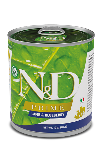 Farmina N&D Dog Prime Lamb & Blueberry 285 Gr Box  Lam og blåbær