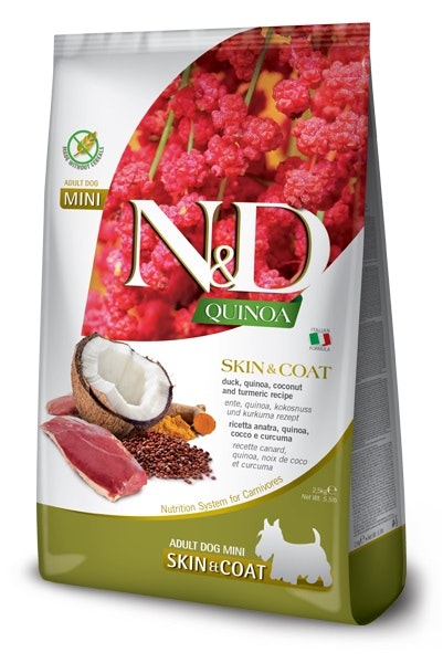 Farmina N&D Dog Quinoa Skin & Coat, Duck & Coconut Adult Mini 2,5 Kg
