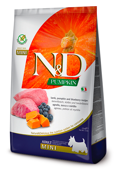 Farmina N&D Dog Pumpkin Lamb & Blueberry Adult Mini 2,5 Kg