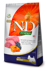 Farmina N&D Dog Pumpkin Lamb & Blueberry Adult Mini 2,5 Kg