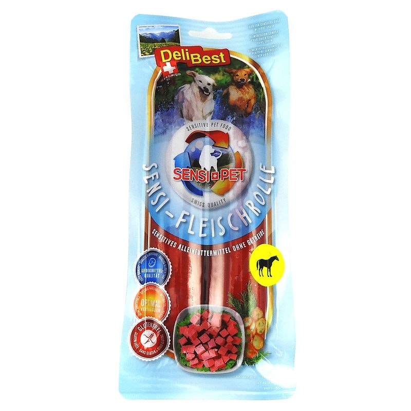 Delibest Sensi Hundepølse Hest 2x400 gram