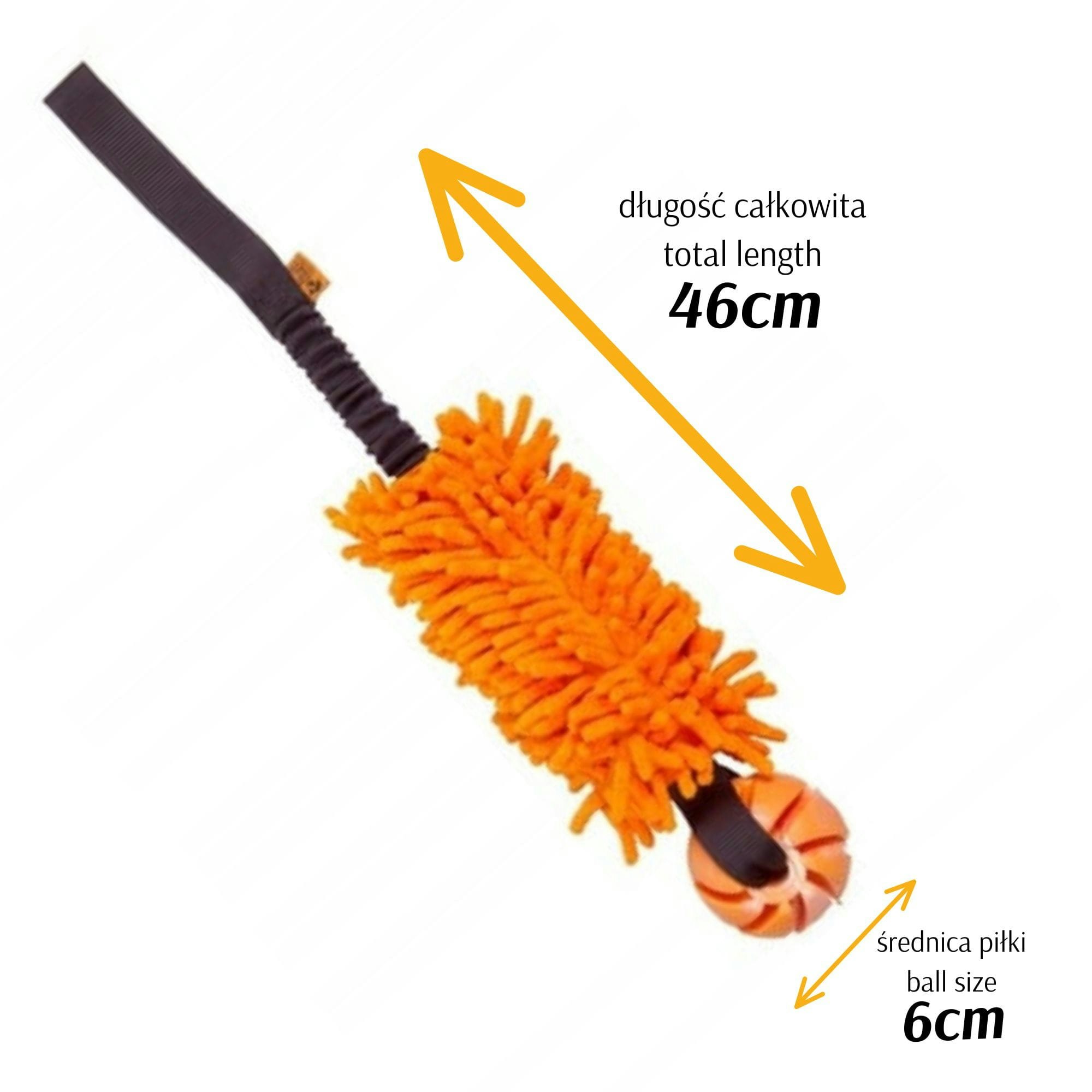 Dingo Draleke m/strikk, mopp og ball ca 49 cm