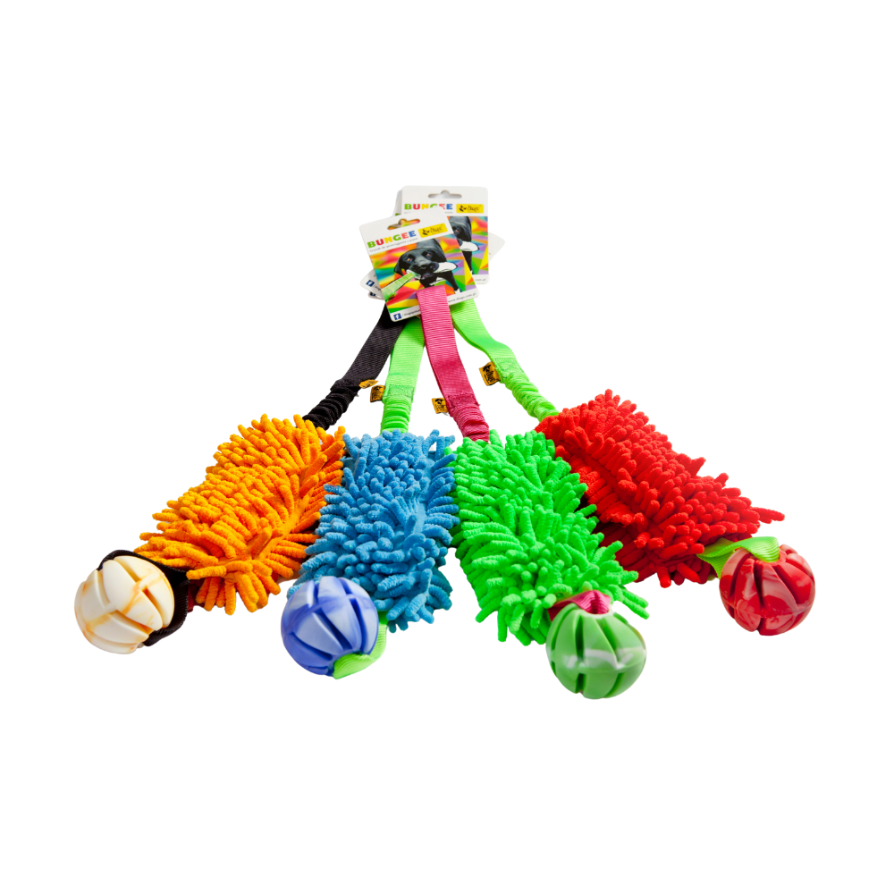Dingo Draleke m/strikk, mopp og ball ca 49 cm