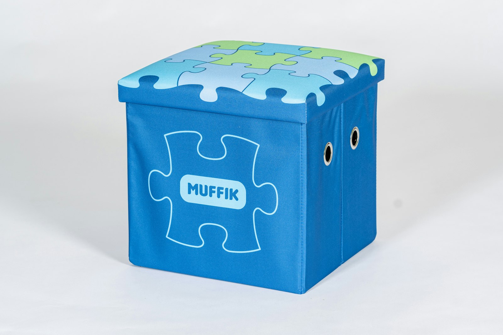 Muffik Mini puzzles set 20stk + Oppbevaringsboks Liten