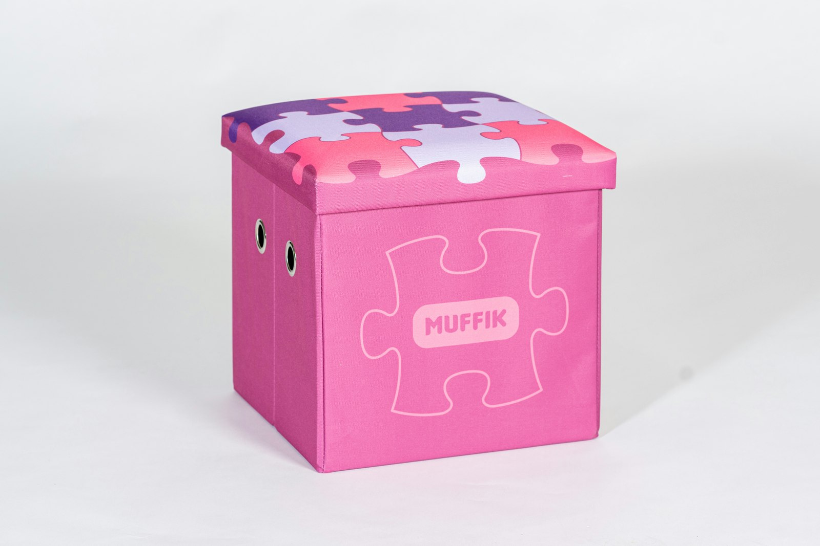 Muffik Mini puzzles set 20stk + Oppbevaringsboks Liten