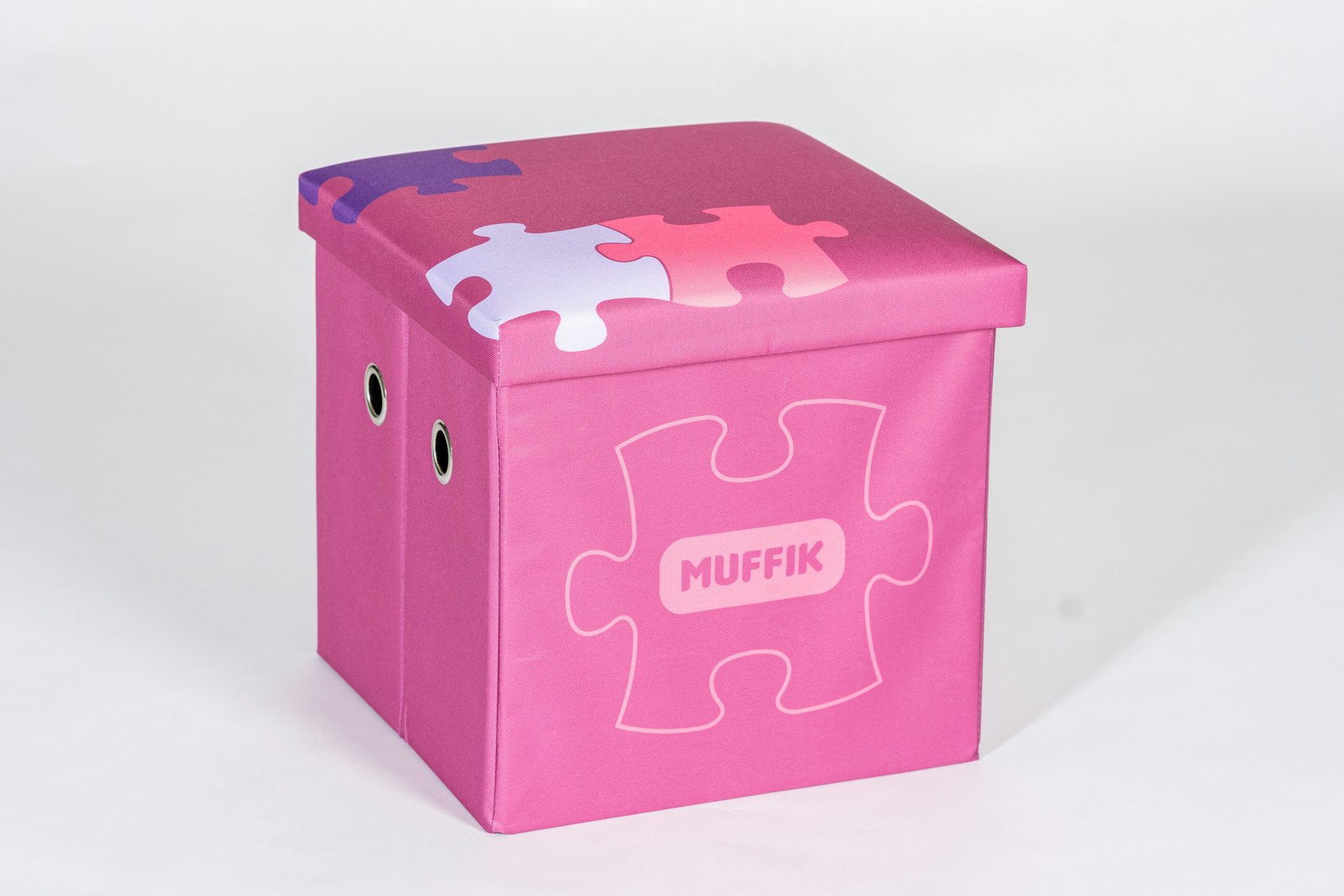 Muffik Mini puzzles set 20stk + Oppbevaringsboks Liten