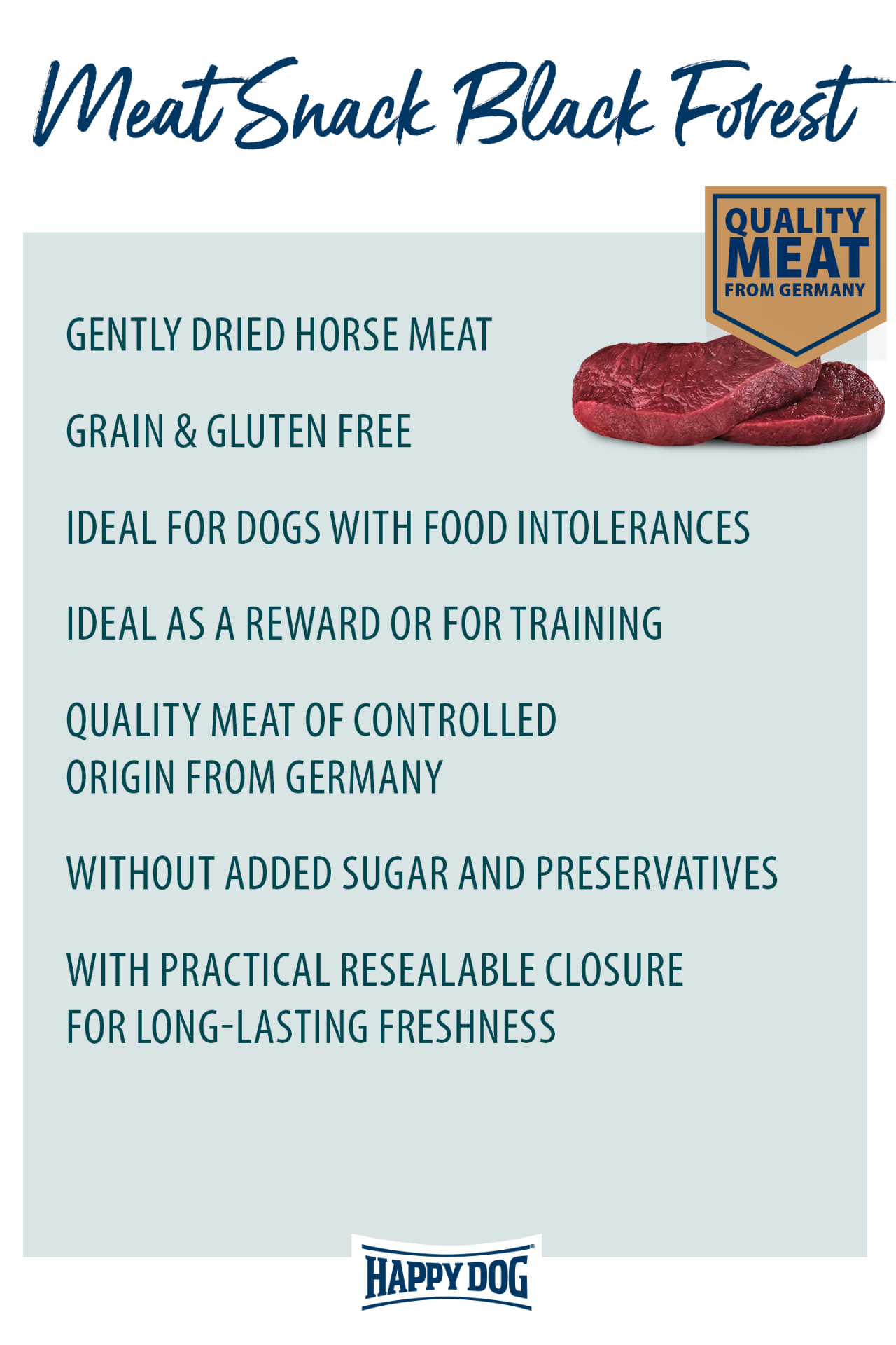 Happy Dog Supreme Meat Snack Schwarzwald (Hest) 75g
