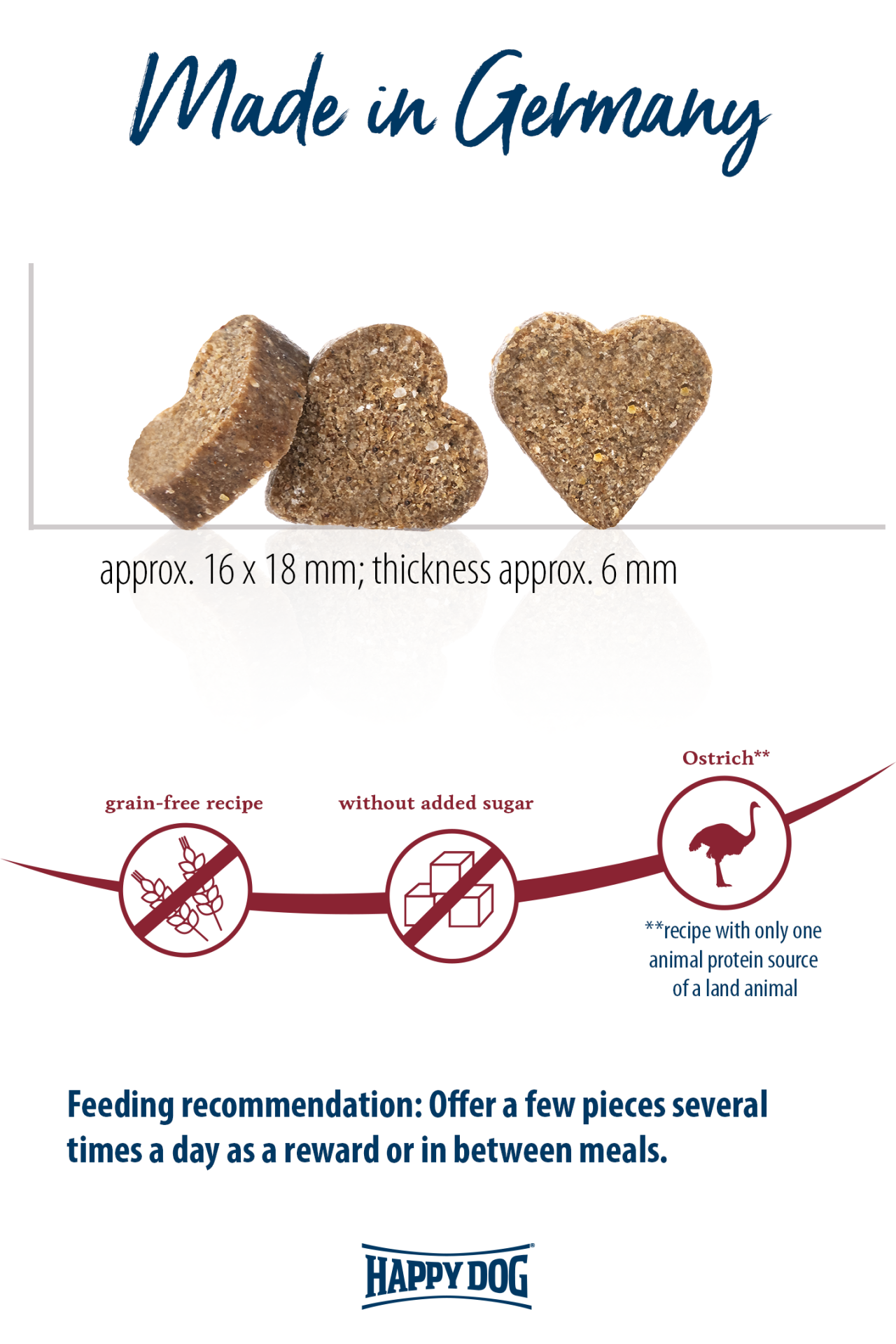 Happy Dog Soft Snack Africa (Struts) 100g