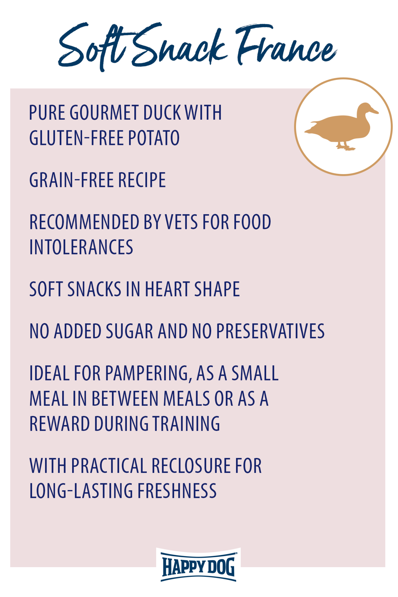 Happy Dog Soft Snack France (And) 100g