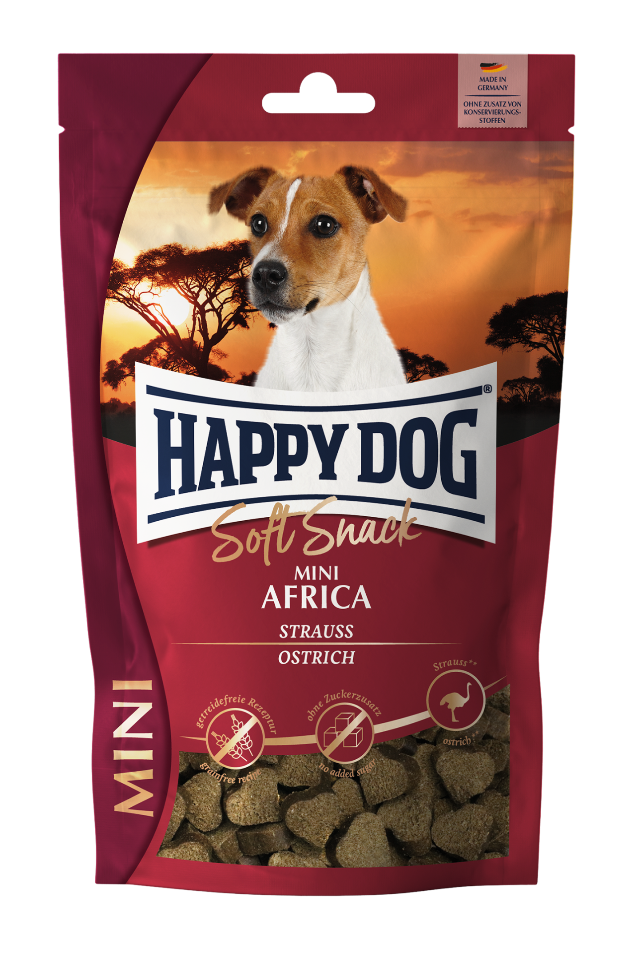 Happy Dog Soft Snack Mini Africa (Struts) 100g