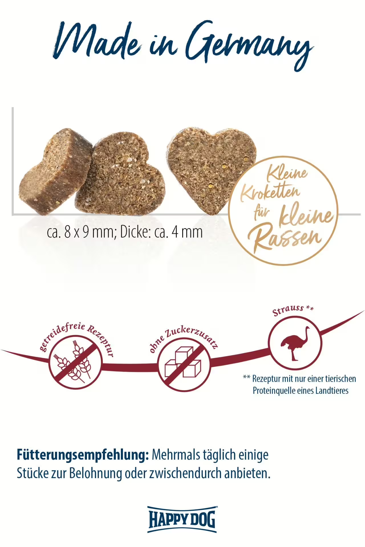 Happy Dog Soft Snack Mini Africa (Struts) 100g