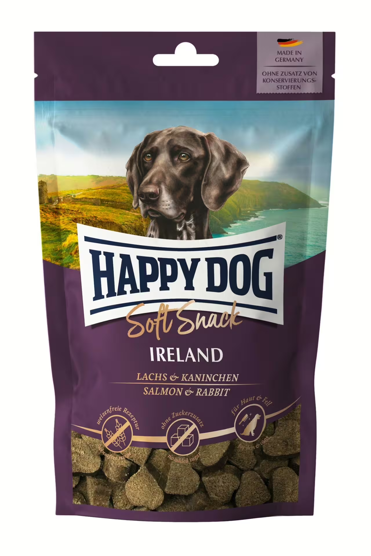 Happy Dog Soft Snack Ireland (Laks & Kanin) 100g