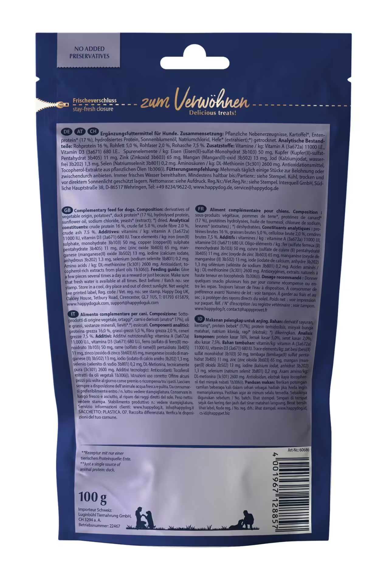 Happy Dog Soft Snack France (And) 100g