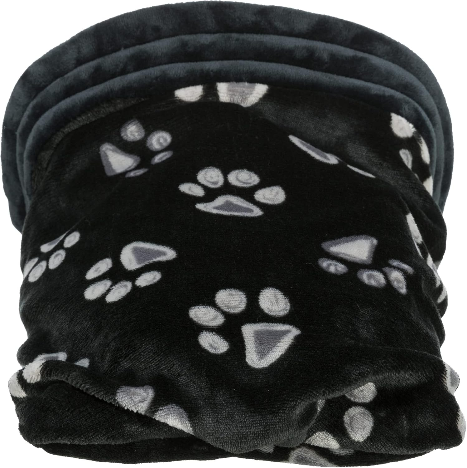 Katte/Hundehule Jimmy Softplysj Sort M/Poter 34x20x45cm Seng