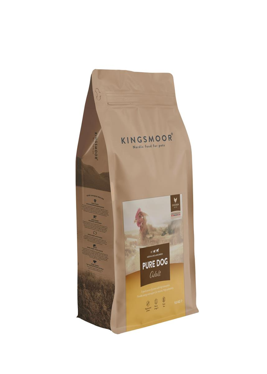 Kingsmoor Mellom og Stor Hund Kylling - Pure Chicken Large Dog