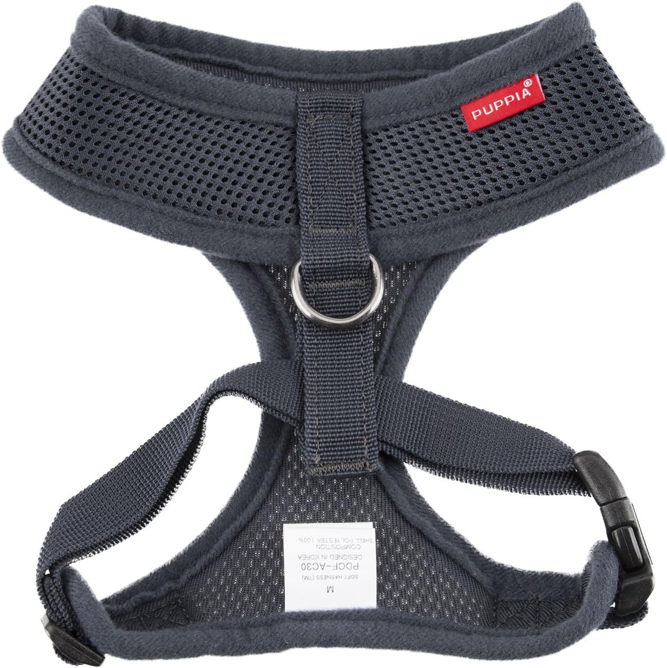 Puppia Soft Harness A Grå / Grey
