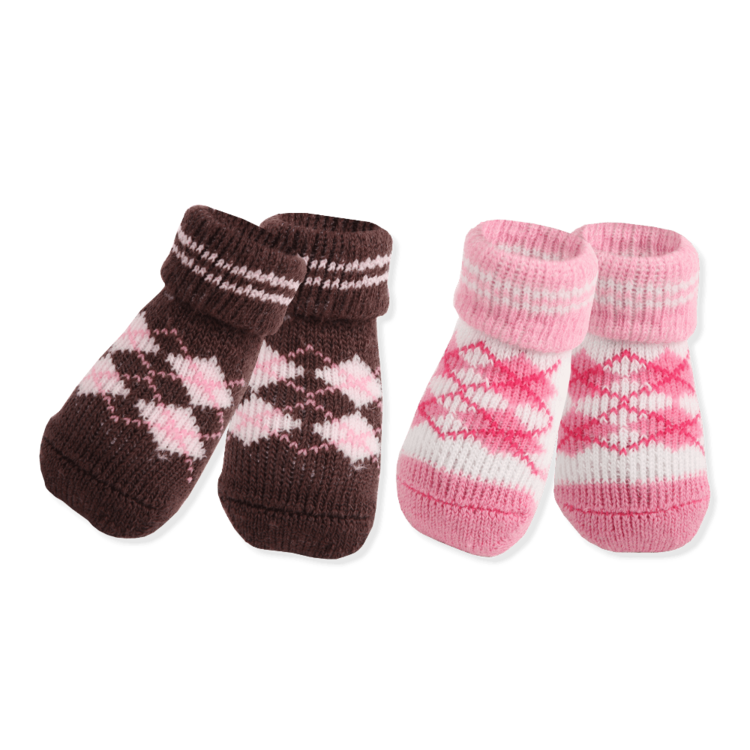 Puppia Argyle Sokker Rosa