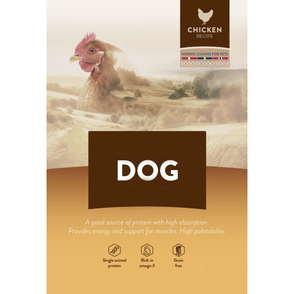 Kingsmoor Mellom og Stor Hund Kylling - Pure Chicken Large Dog