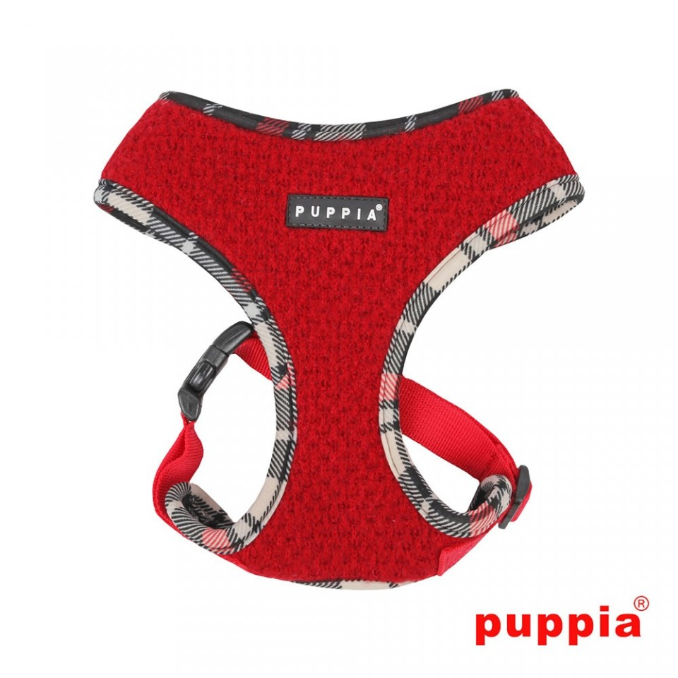 Puppia Smurf Harness A Blå / Navy L & Rød / Red L